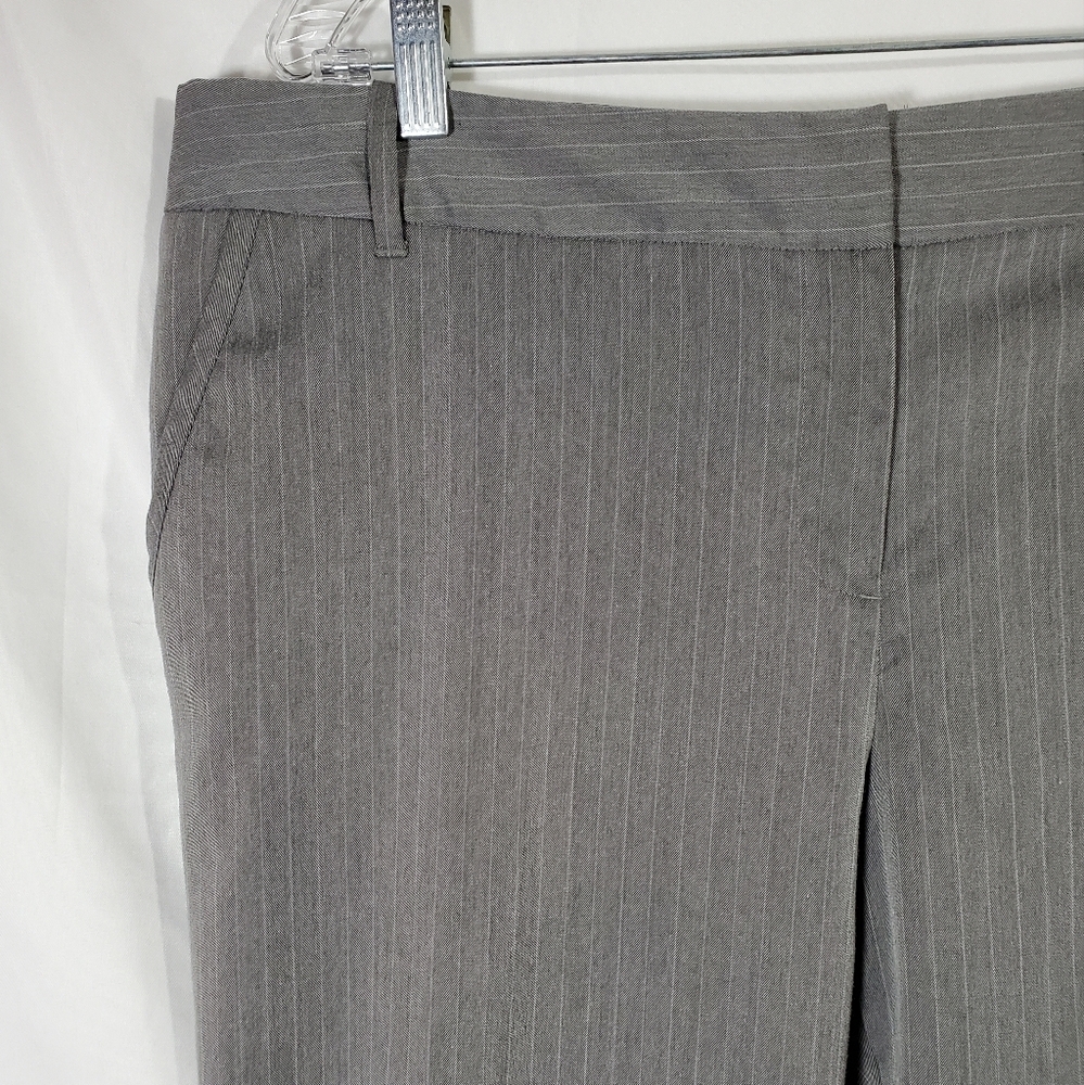 Gray Pinstripe Dress Pants